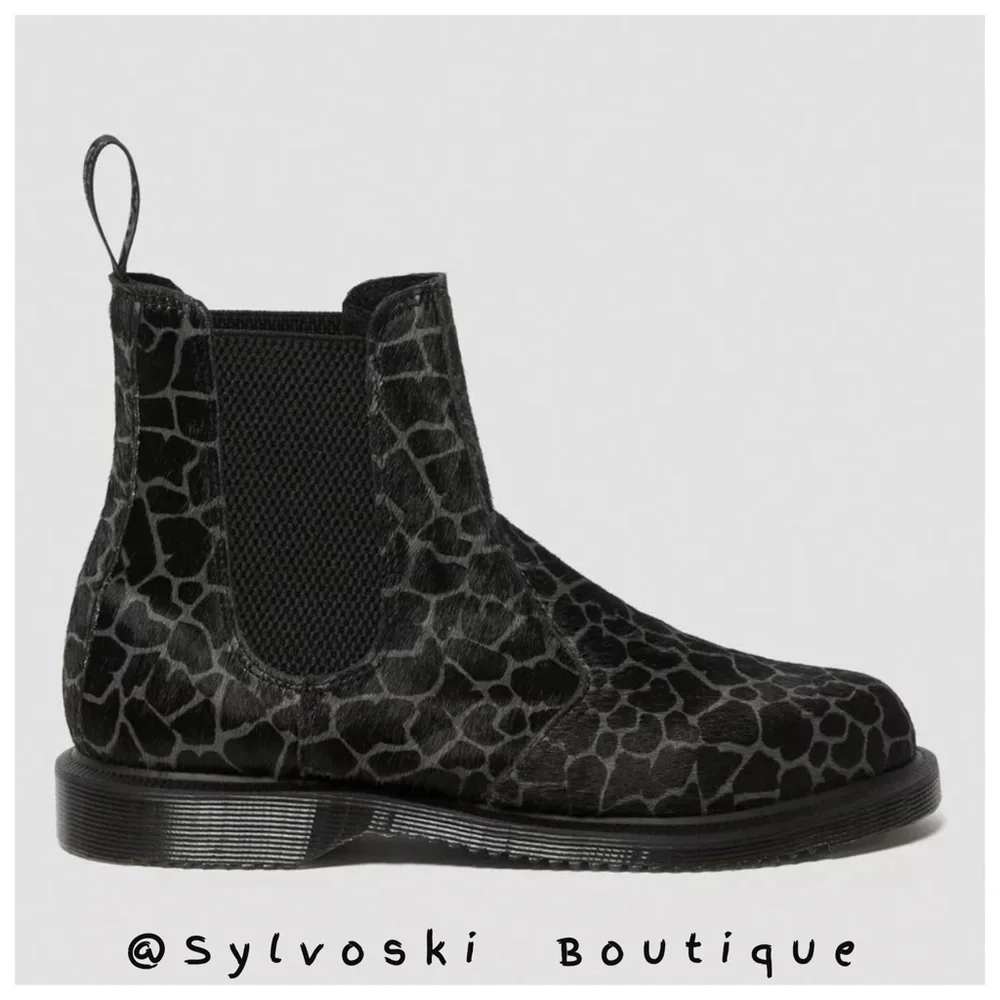 🖤 DR MARTENS FLORA WOMEN'S ANIMAL PRINT CHELSEA BOOTS NWT 🖤 - Picture 2 of 12